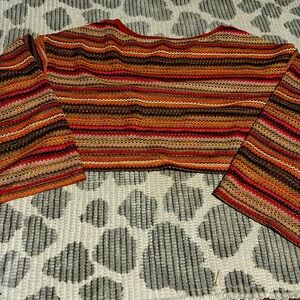 Cropped multicolor long sleeve